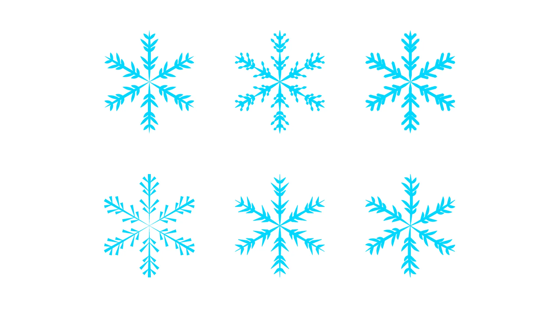 Illustrator教學-一招做出六種樣式的雪花