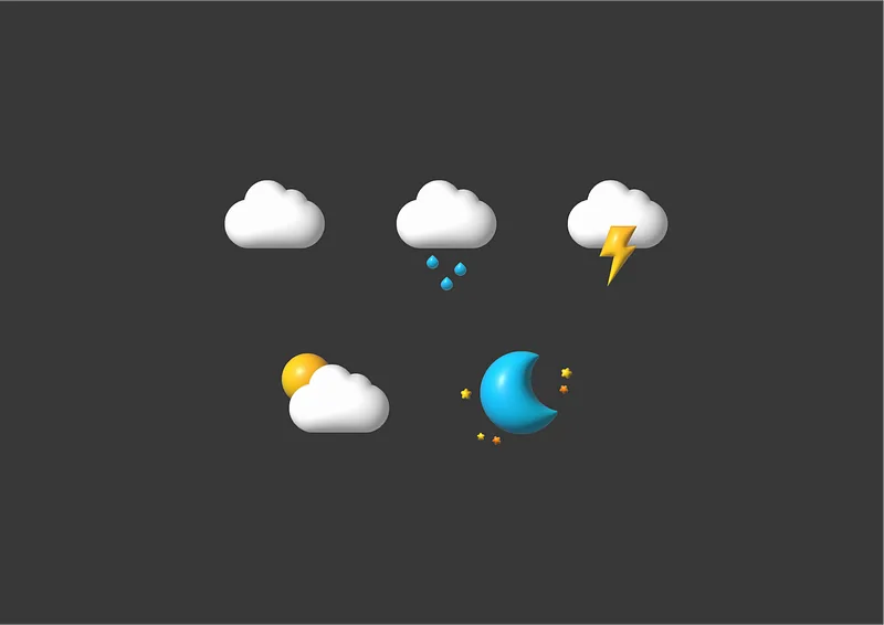 Illustrator教學-立體天氣icon