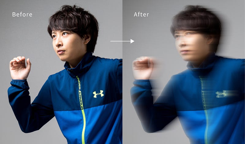 Photoshop教學-超快速動態殘影效果
